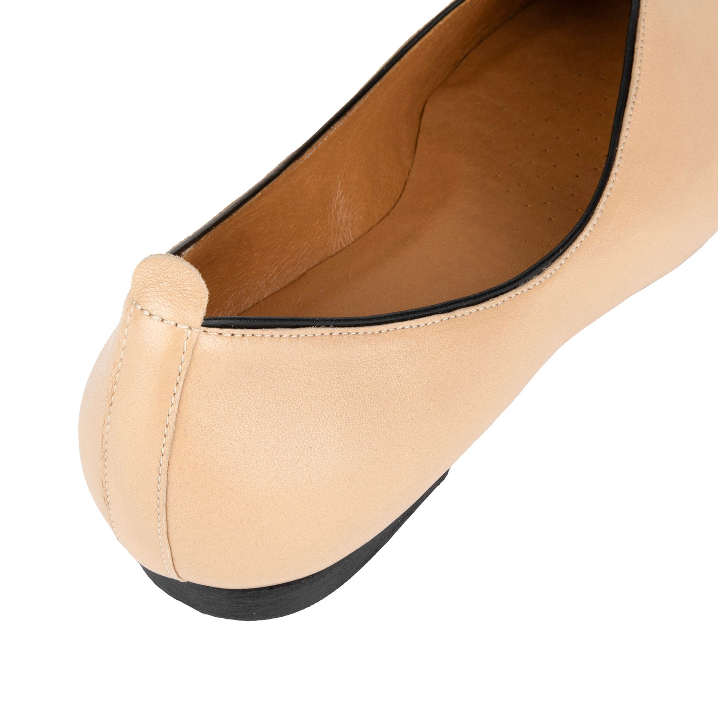 Savoy - Cream - Women's Leather Ballet Pump