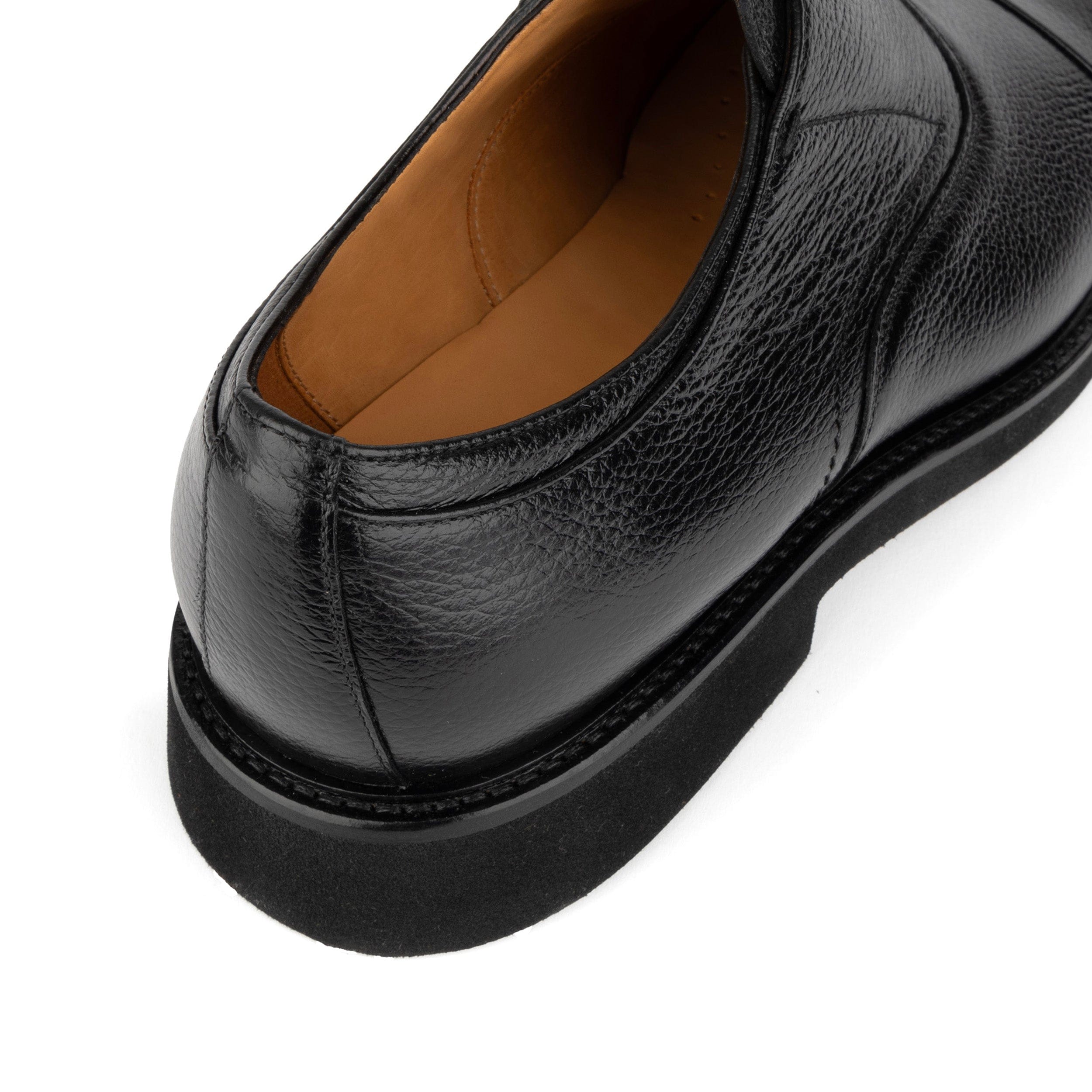 Dunlee - Black - Men's leather slip-on loafer