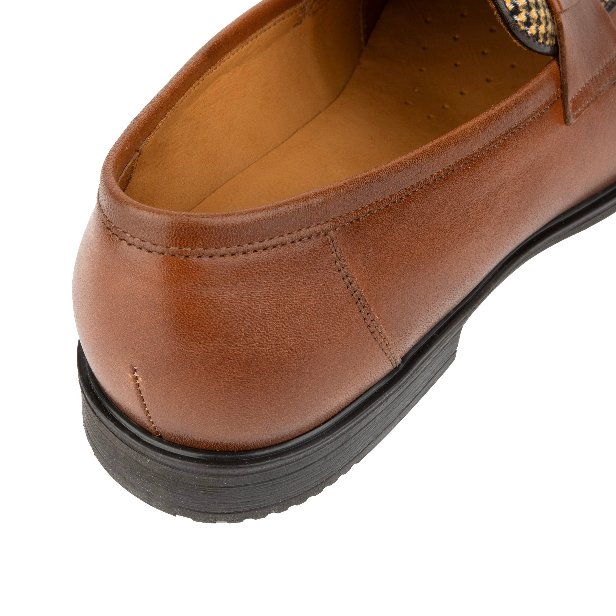 Gosselin - Brown & Brown Check - Men's Leather Loafer