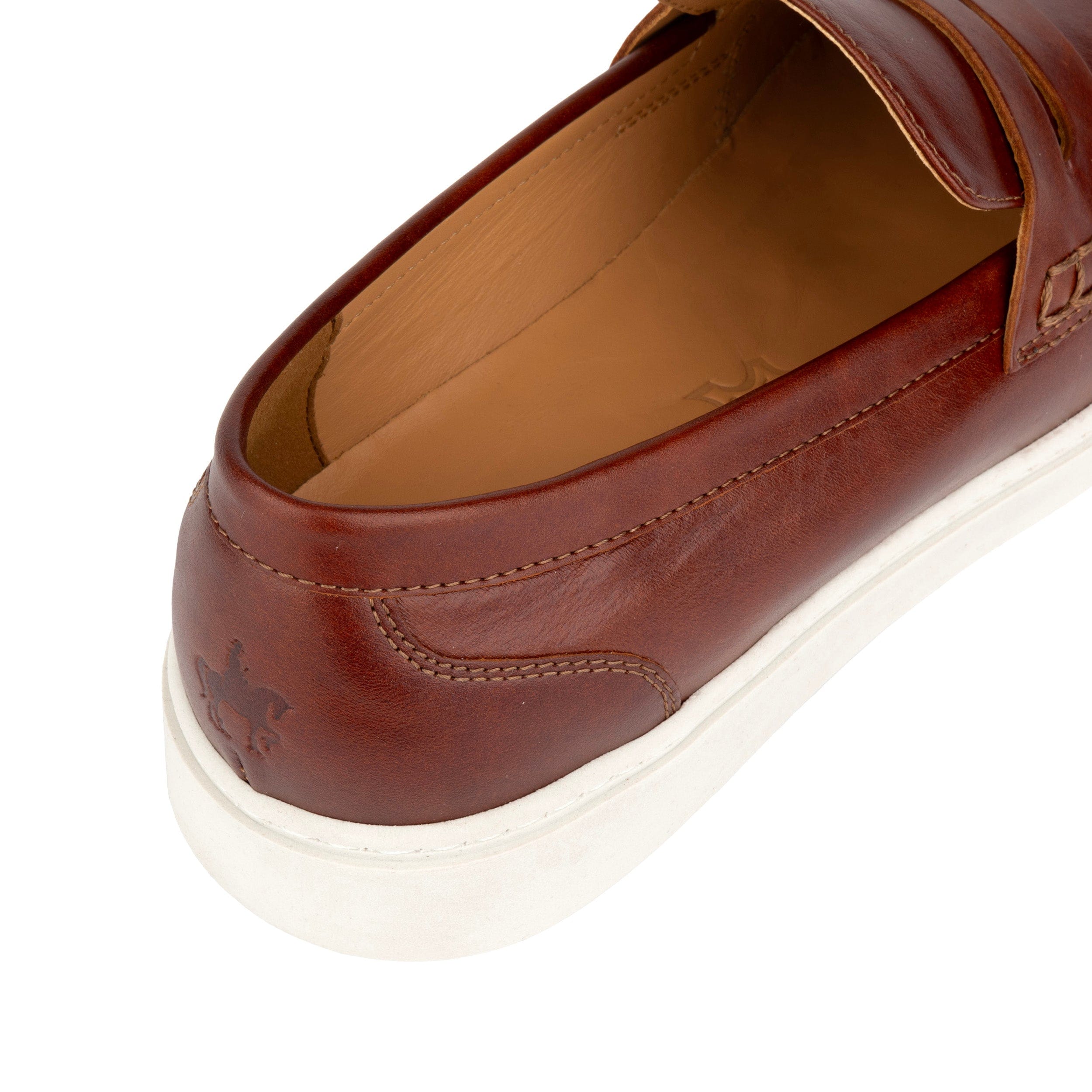 Walter - Brown - Men's white sole Summer Loafer in brown soft leather