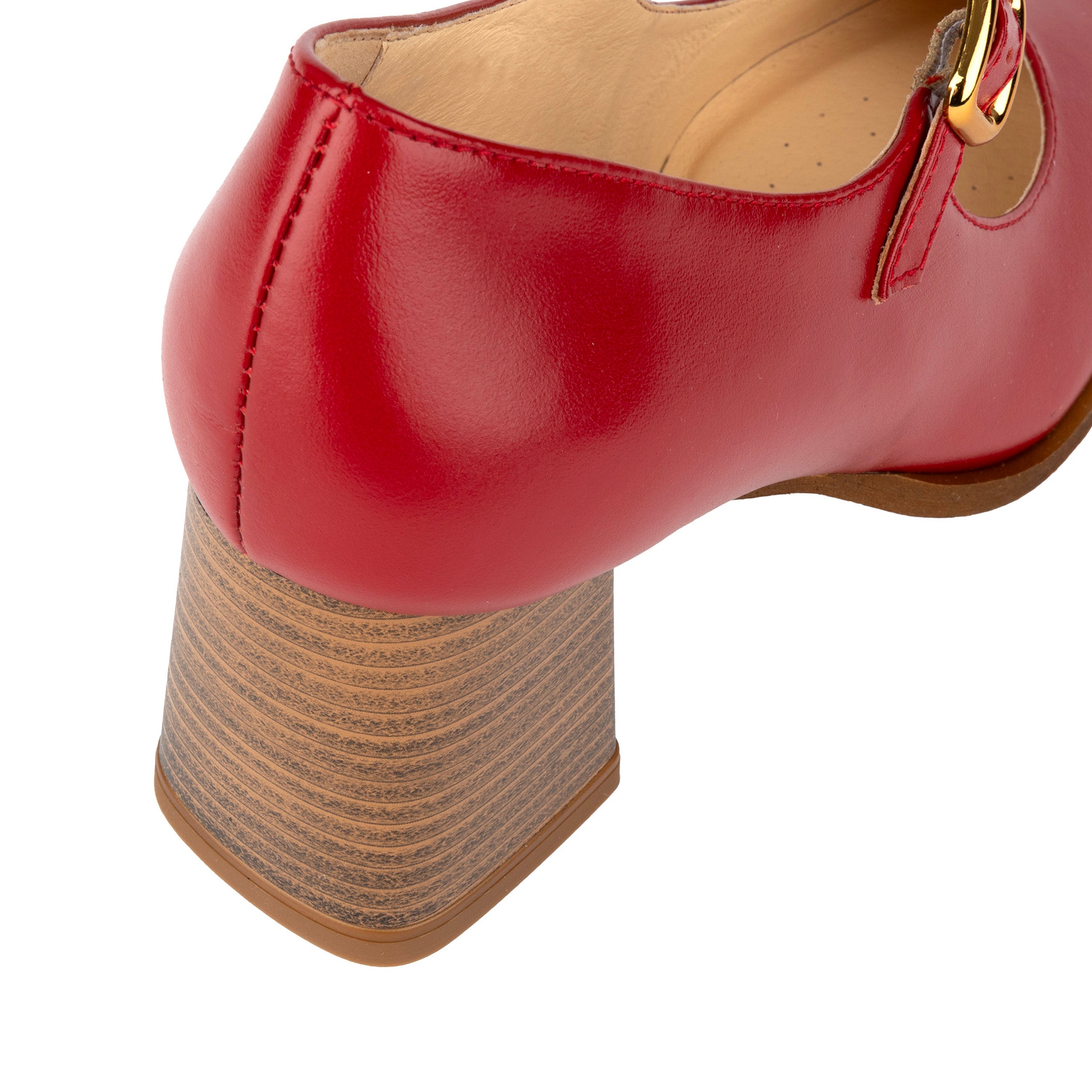 Hyde - Red - Women's Leather Mary Jane Pump