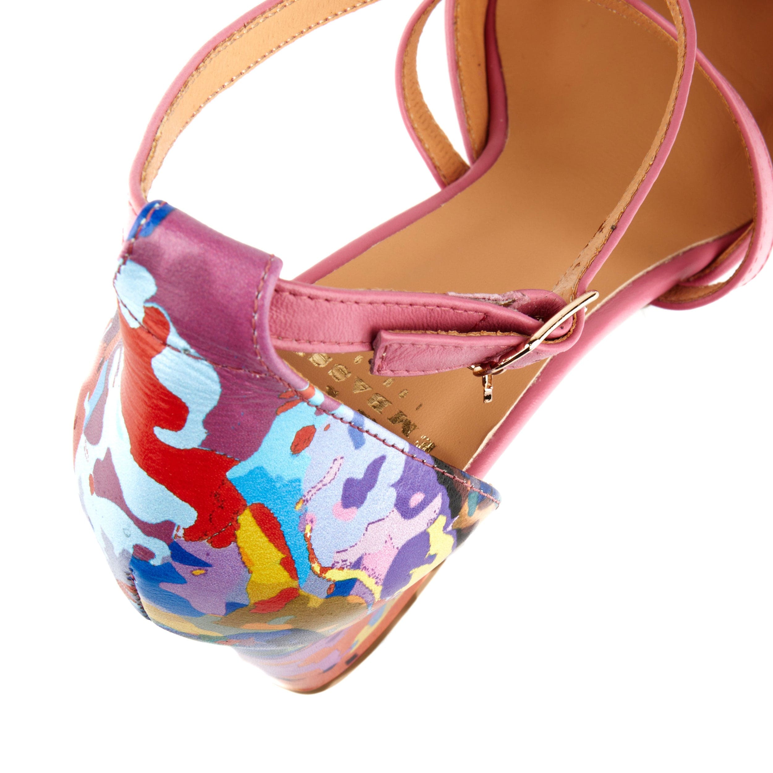 Dannii - Summer Colours - Women's pink leather closed toe comfortable 2.4 inch heel