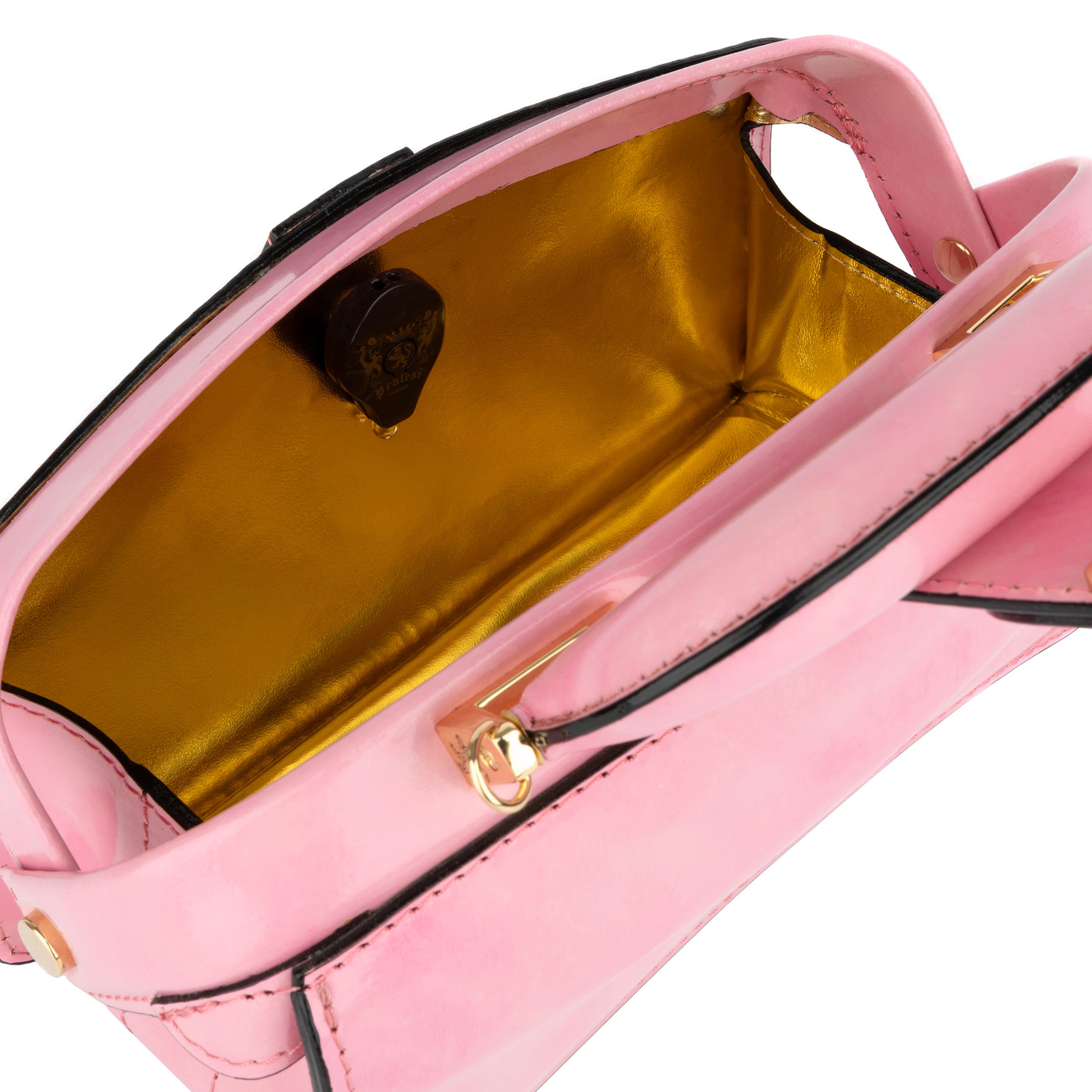 Gazelle Mini - Light Pink - Women’s mini patent leather top handle & crossbody bag