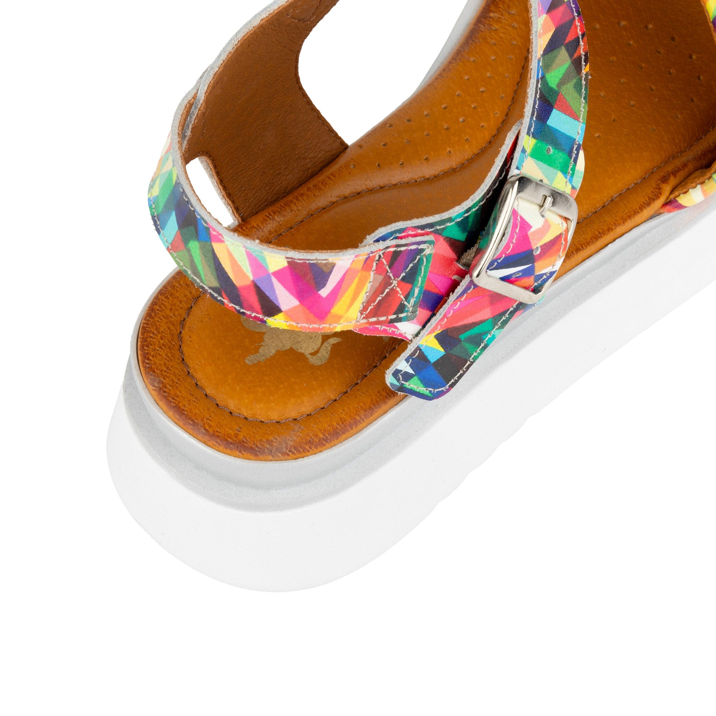 Amalfi - Fiesta - Women's colourful leather flatform