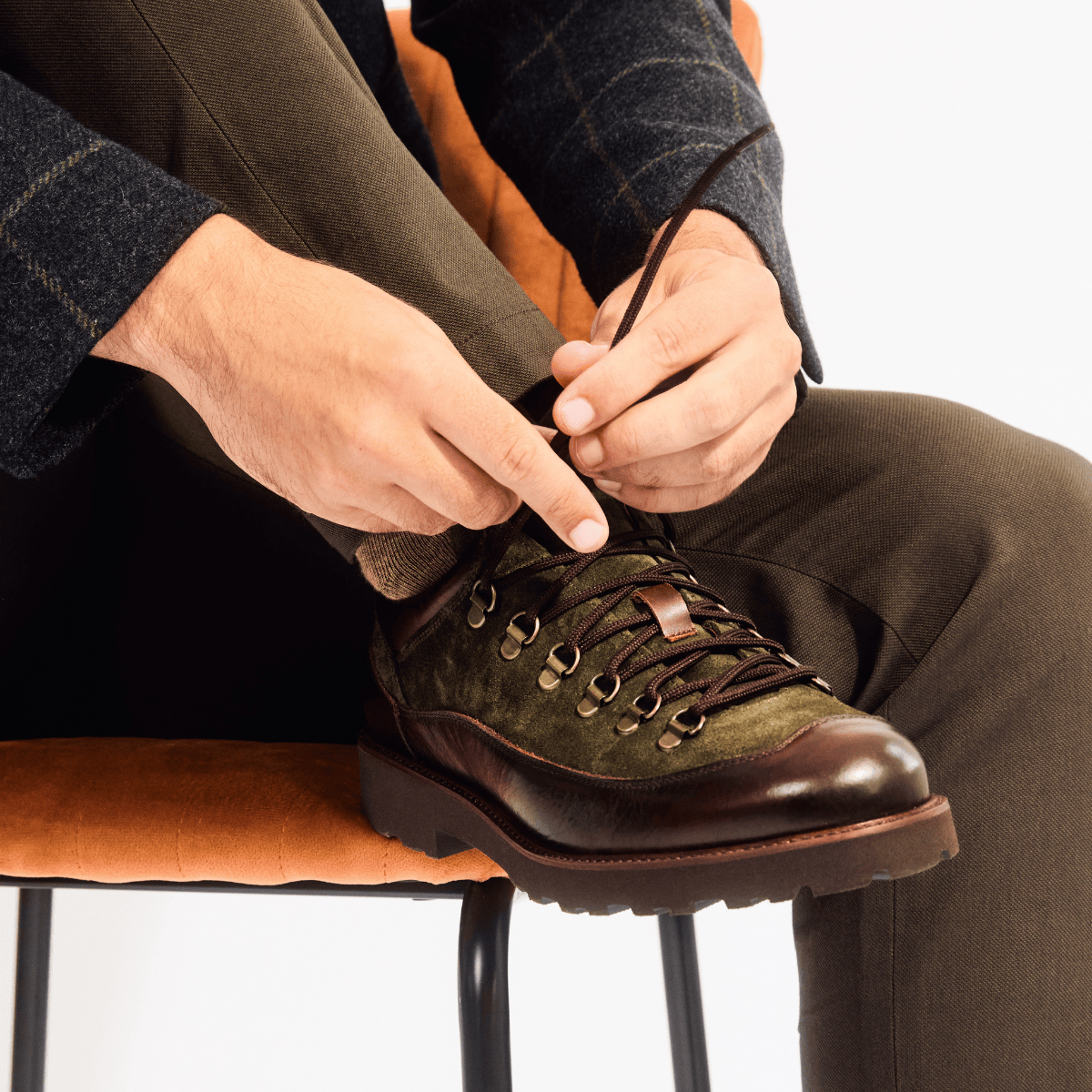 Dartmoor - Green - Men's Leather & Suede Hiking Shoe