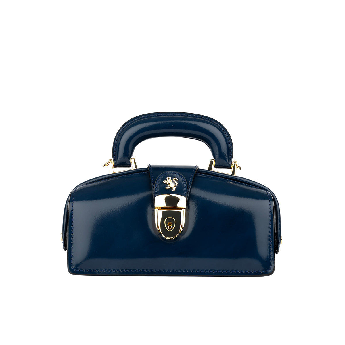 Gazelle Mini - Navy - Women’s mini leather top handle & crossbody bag