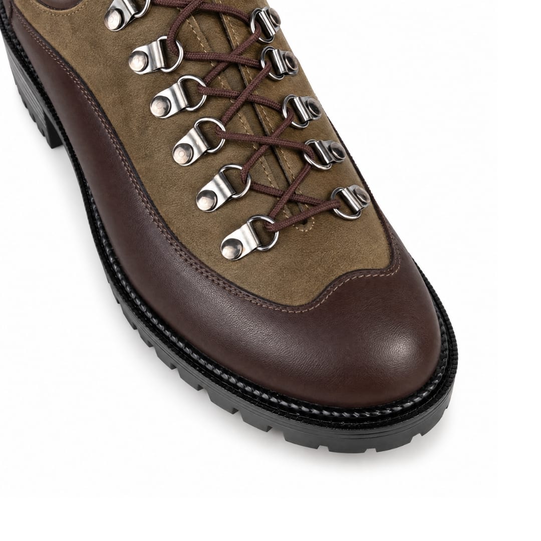 Kendal - Brown & Brown - Women's Leather & Suede Hiking Shoe