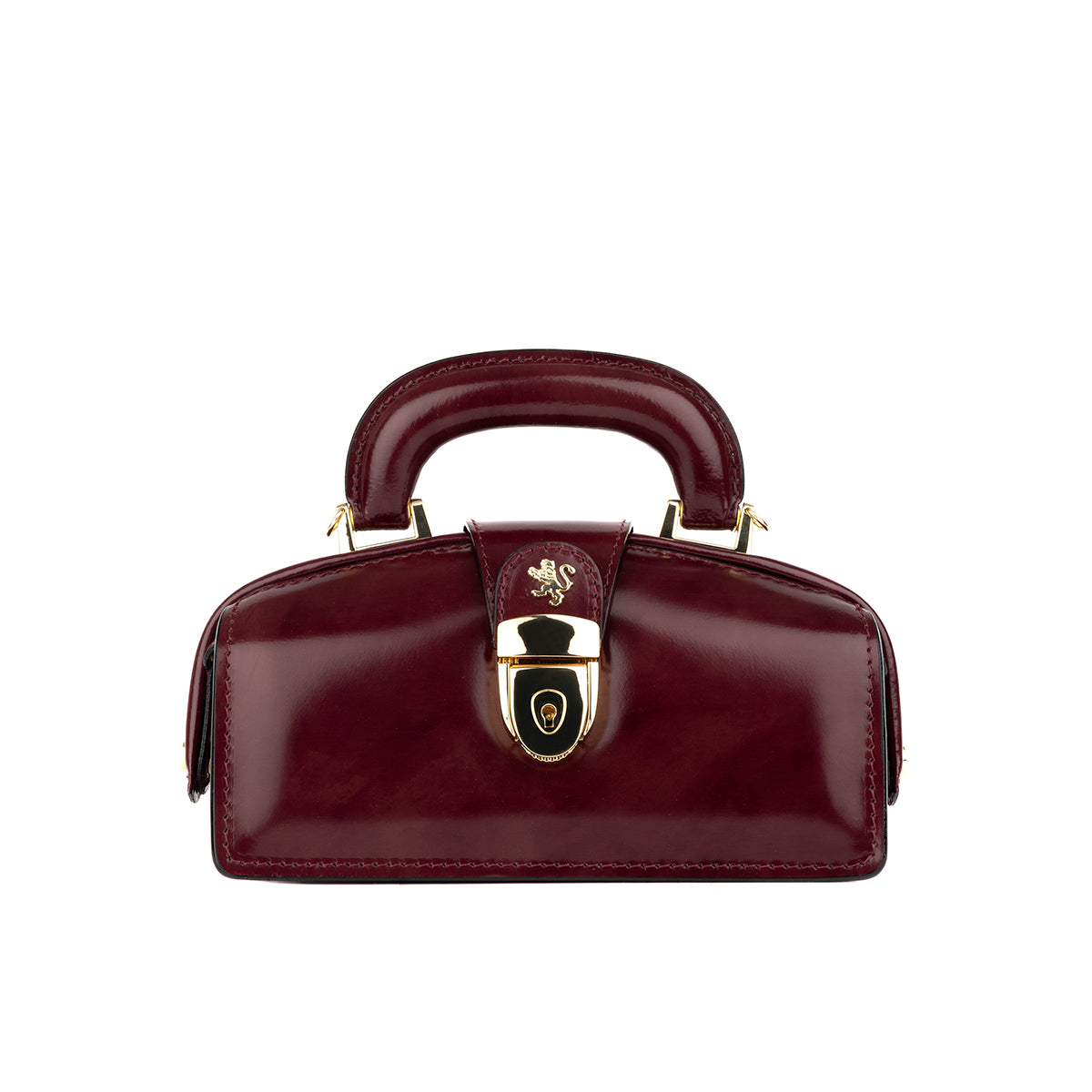 Gazelle Mini - Burgundy - Women’s mini leather top handle & crossbody bag