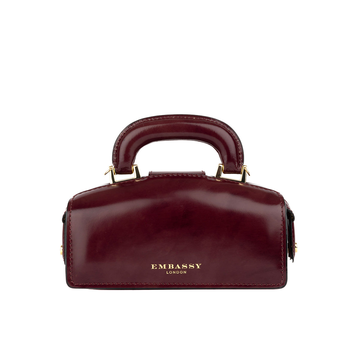 Gazelle Mini - Burgundy - Women’s mini leather top handle & crossbody bag