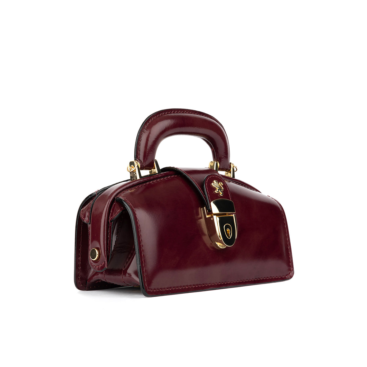 Gazelle Mini - Burgundy - Women’s mini leather top handle & crossbody bag