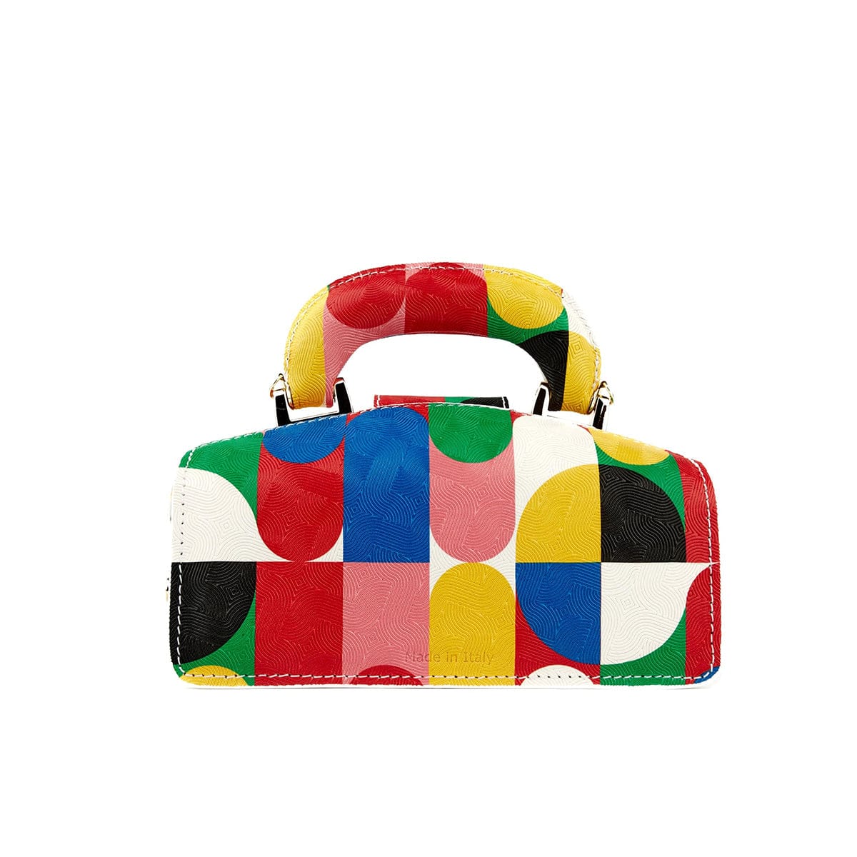 Gazelle Mini - Groovy - Mini leather bag in colourful genuine leather and key lock