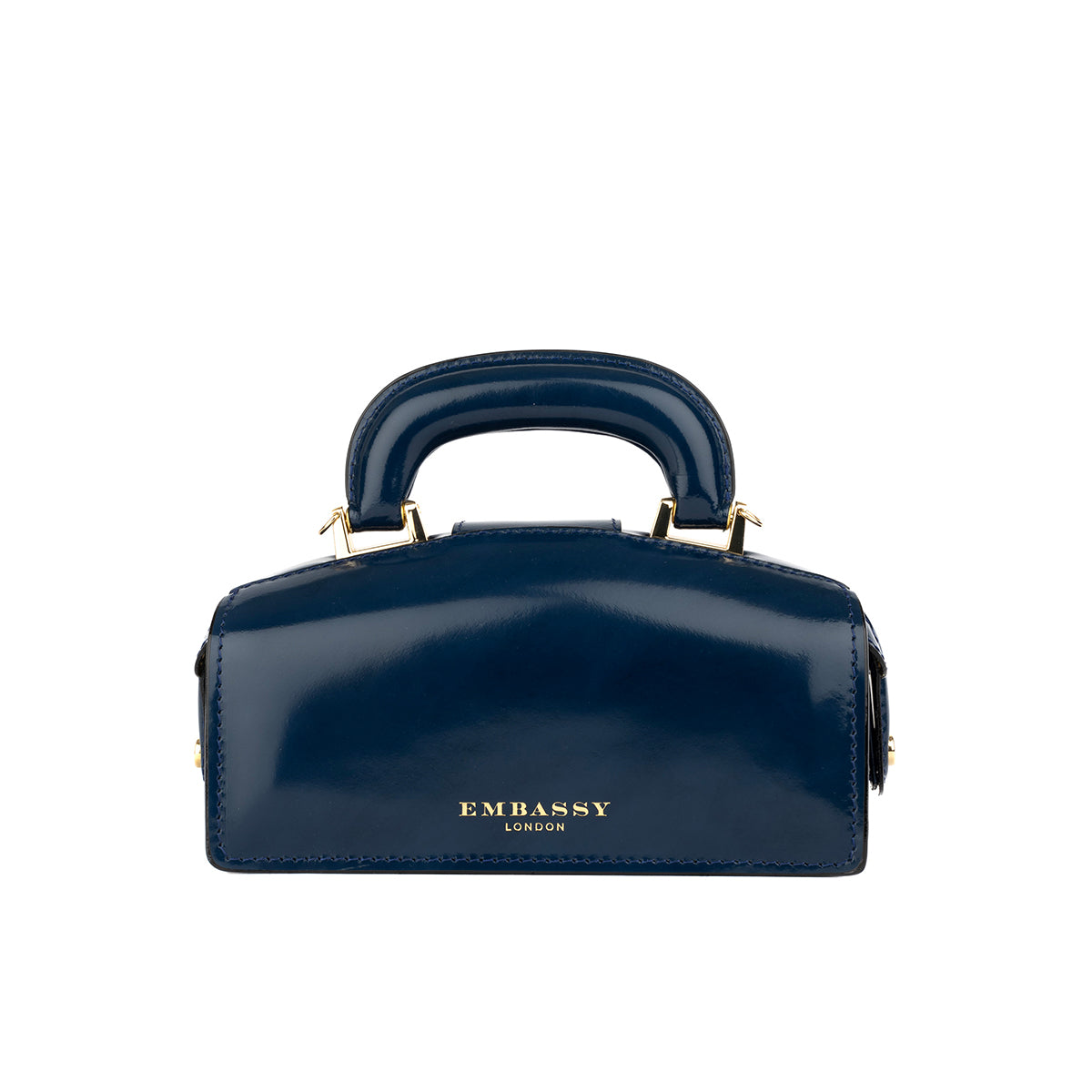 Gazelle Mini - Navy - Women’s mini leather top handle & crossbody bag