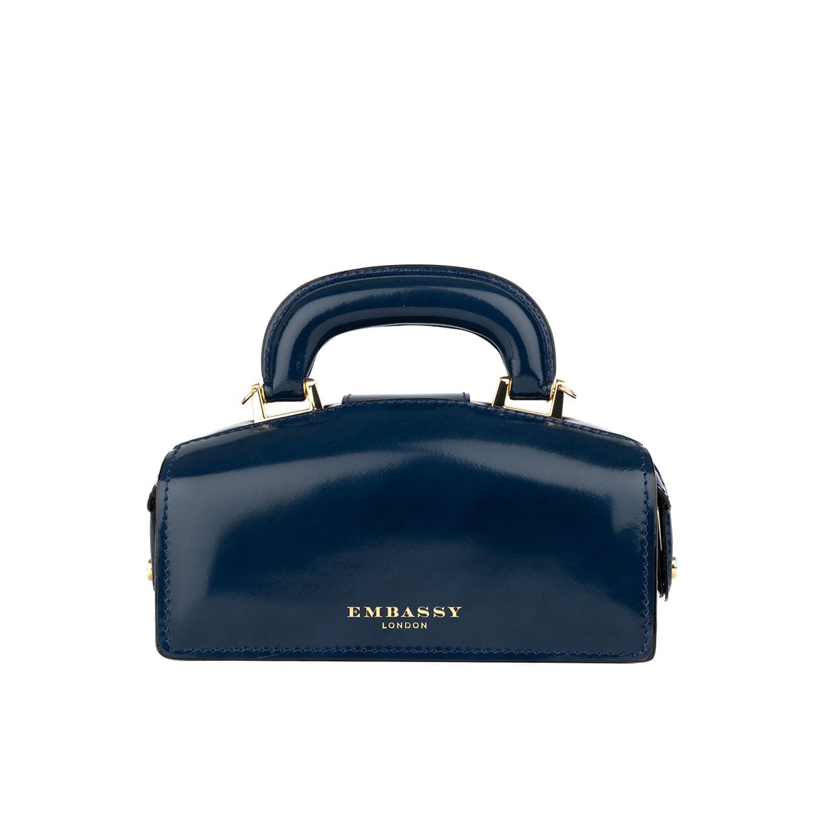 Gazelle Mini - Navy - Women’s mini leather top handle & crossbody bag