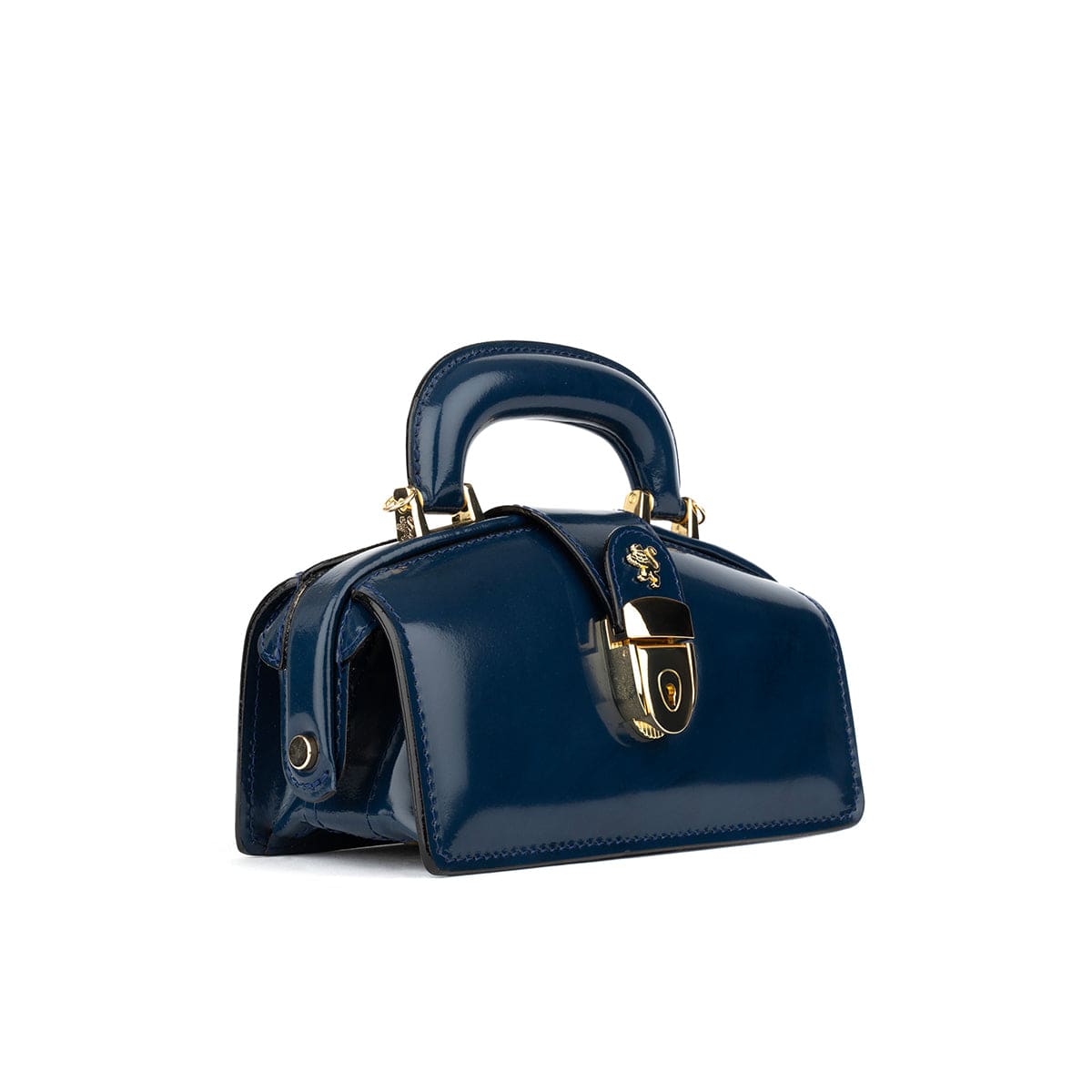 Gazelle Mini - Navy - Women’s mini leather top handle & crossbody bag