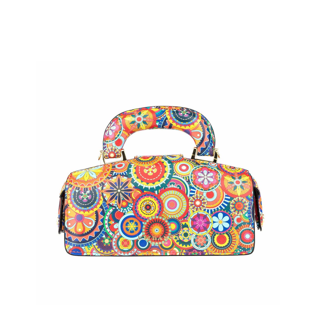 Gazelle Mini - Signature Print - Women's mini bowling bag with handle and strap