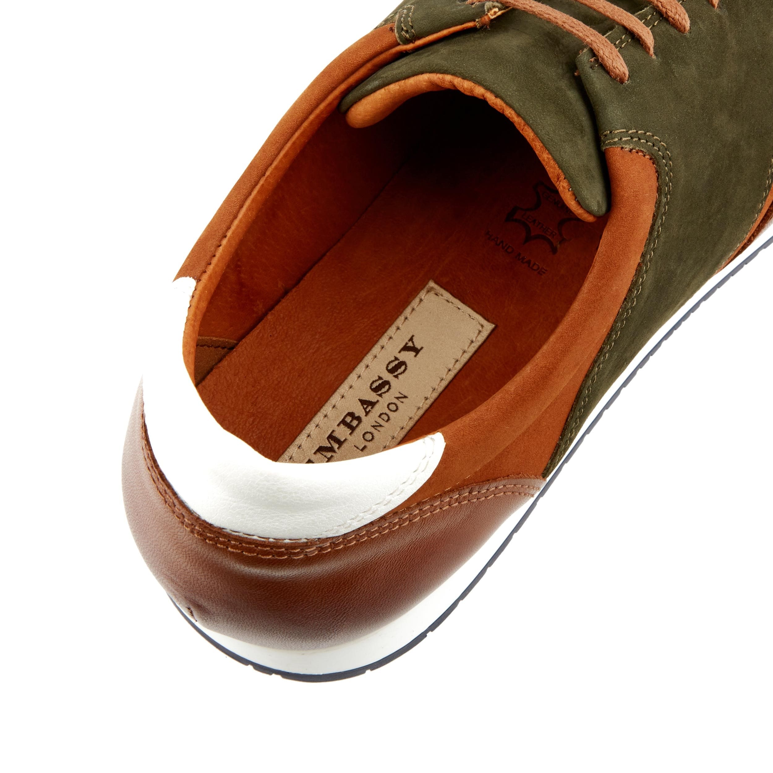 San Francisco - Brown - Men's lace-up leather & suede trainer
