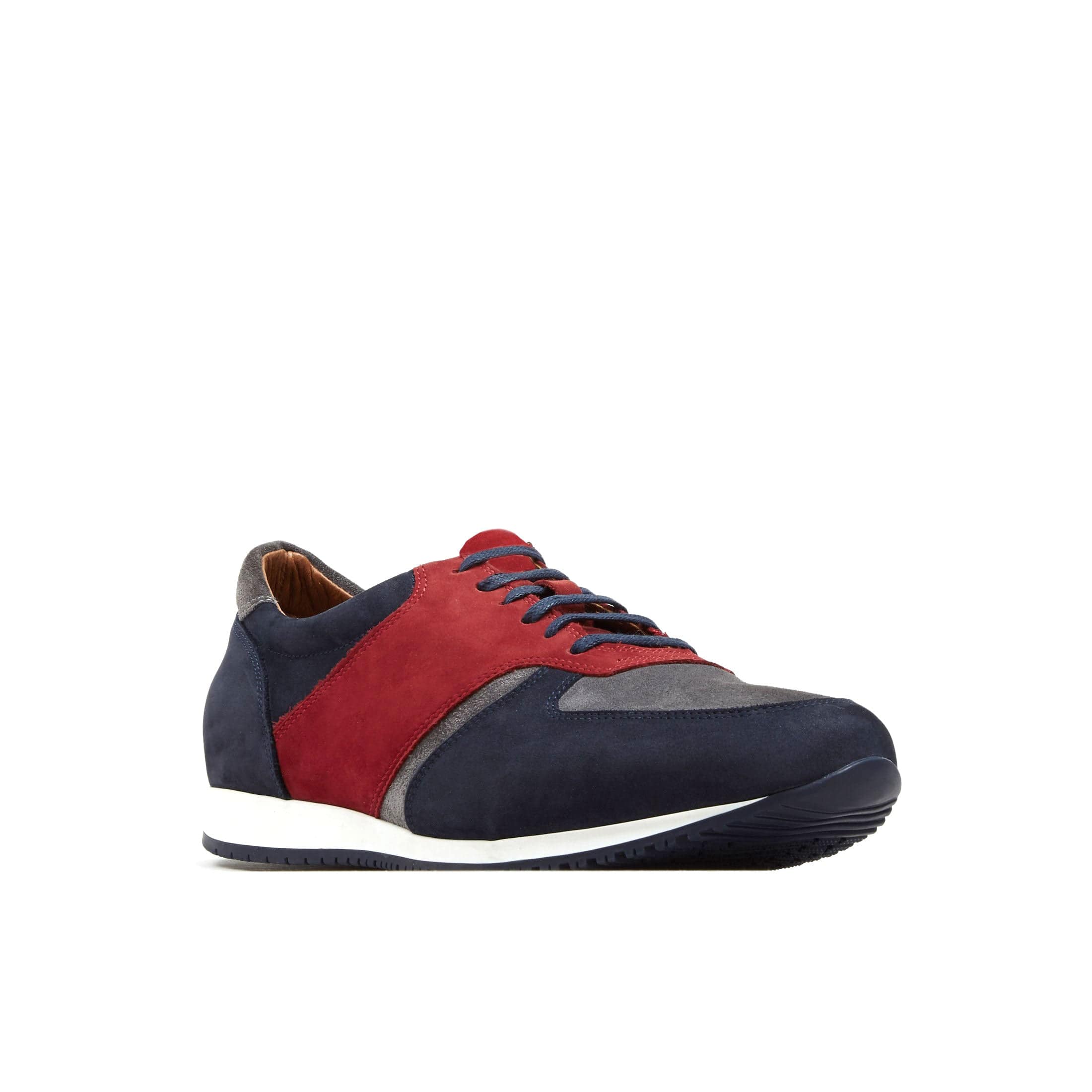 San Francisco - Sunrise - Men's lace-up leather & suede trainer