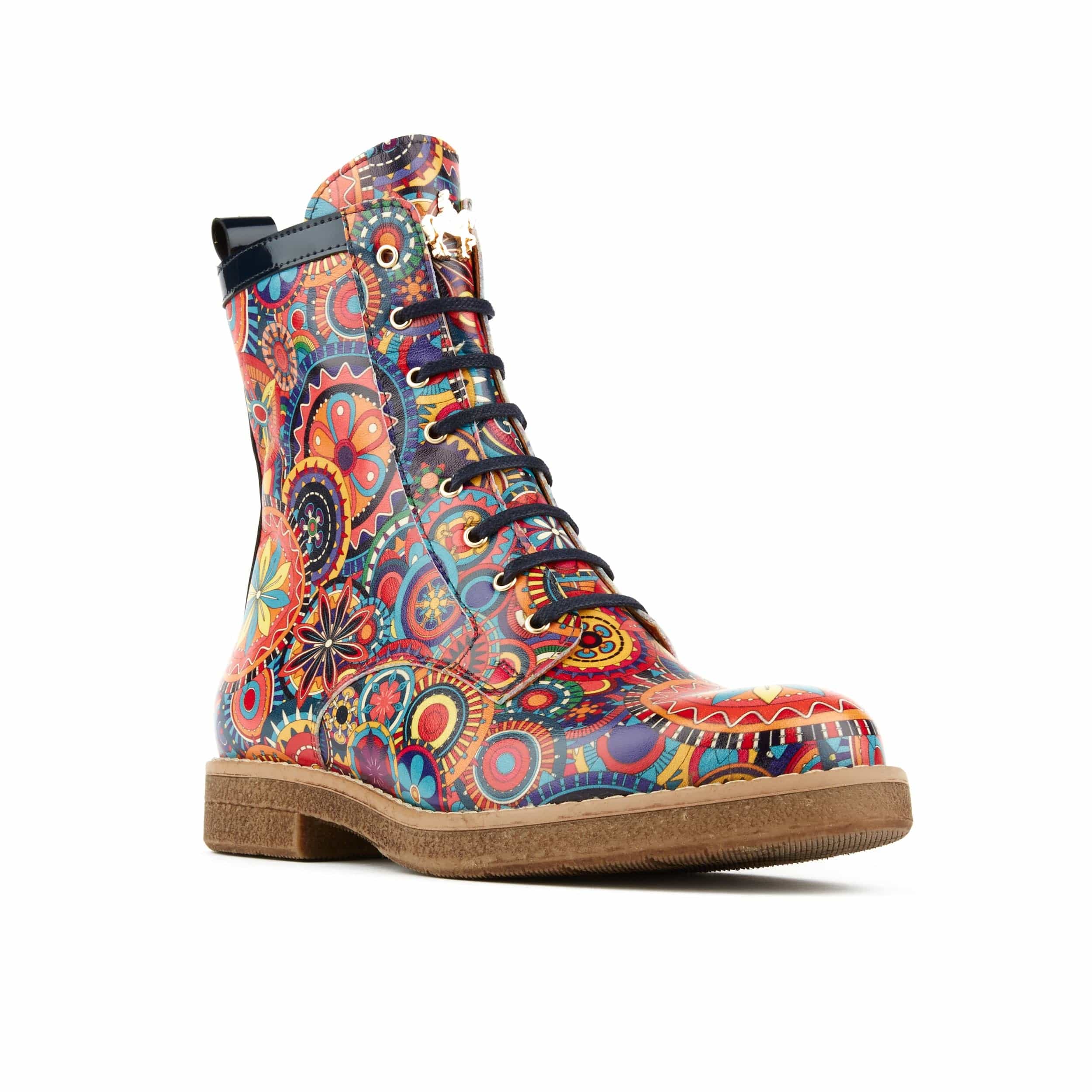 Traveller - Signature - Women's higher shaft leather boot with laces and zip