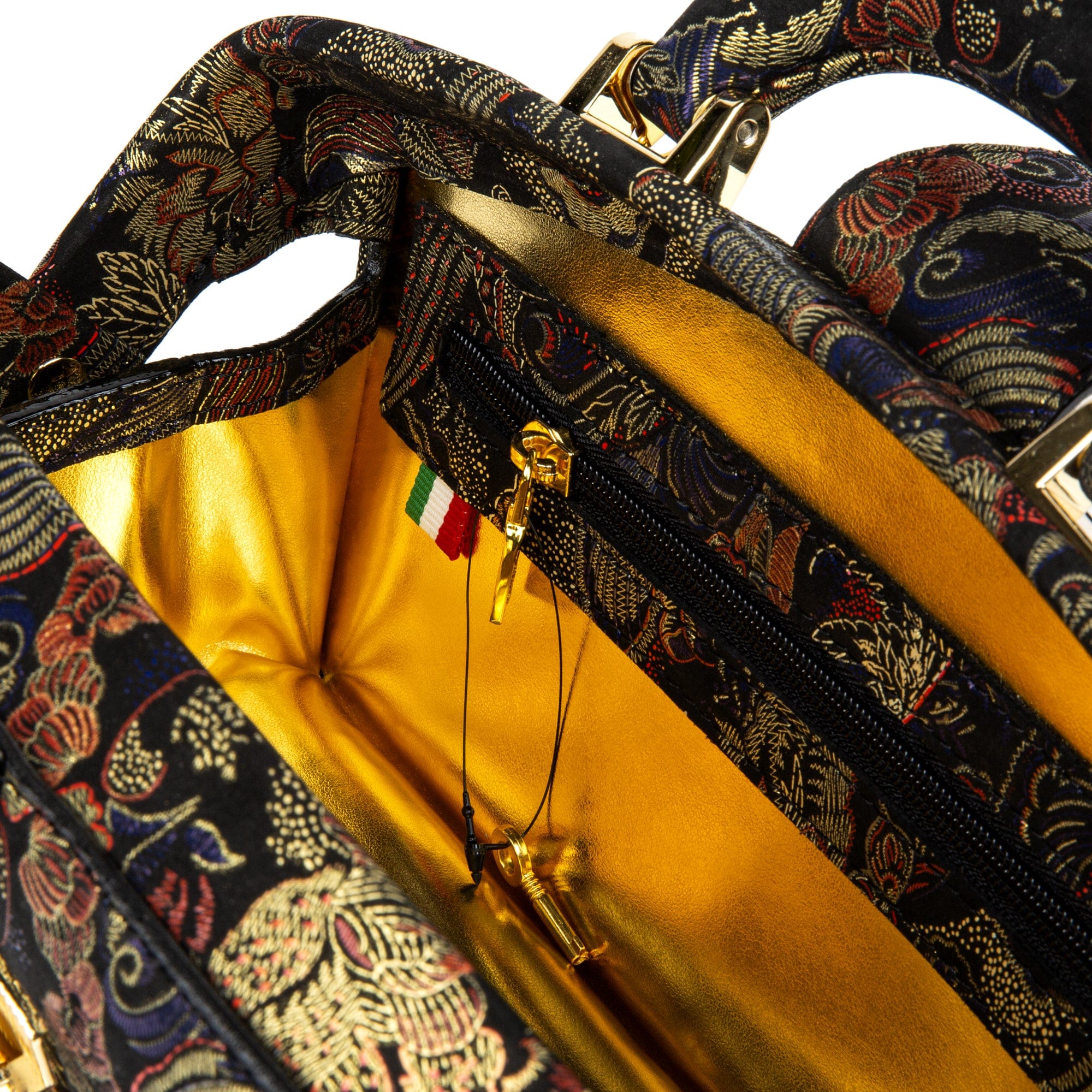 Gazelle - Black Multi - Women’s leather top handle & crossbody bag
