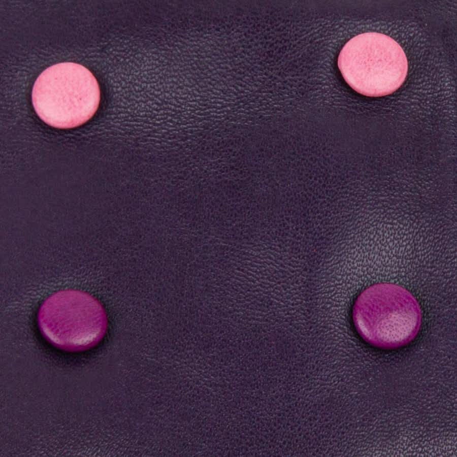 Toasty - Purple - Women's quality purple Italian leather gloves wool lined