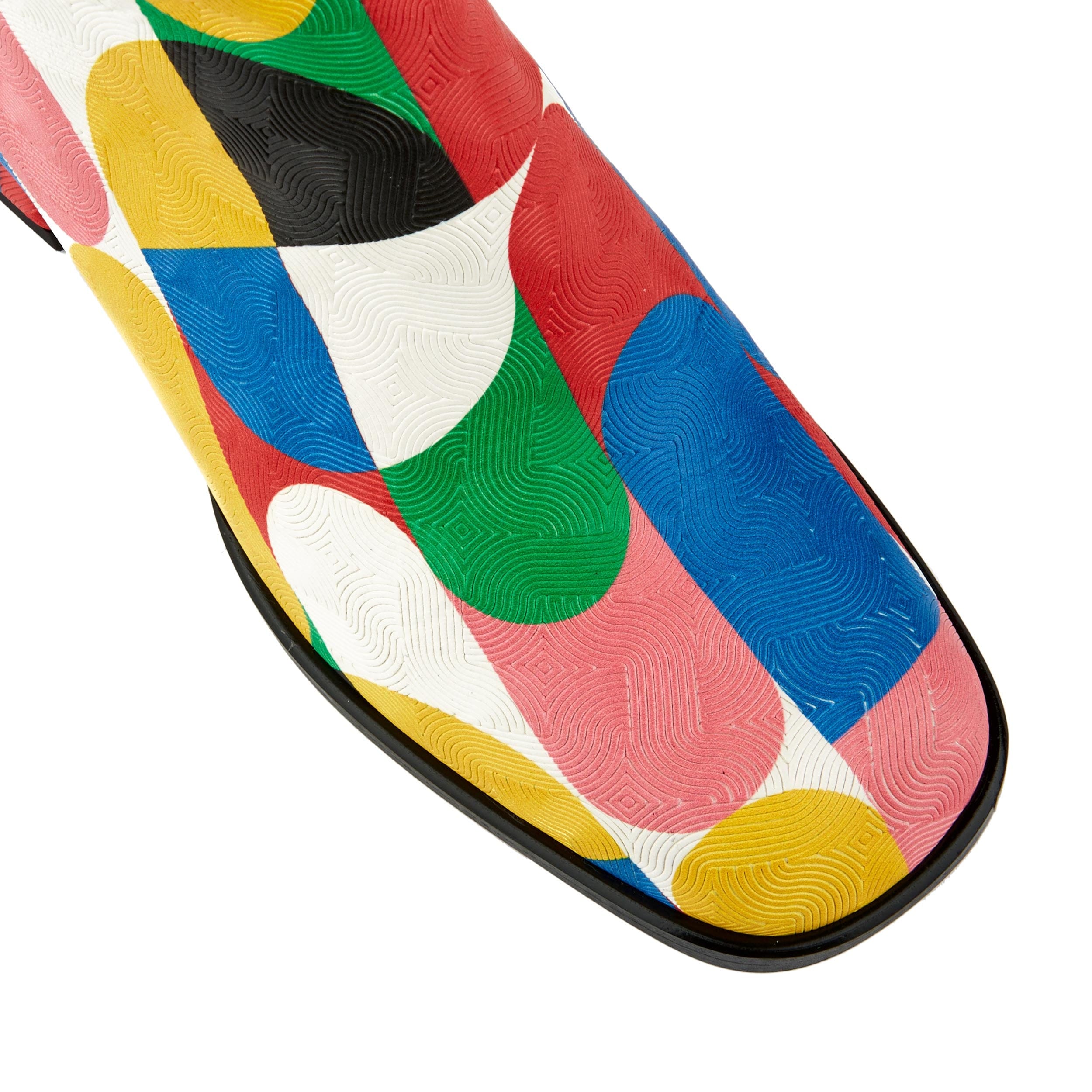 GoGo - Groovy - Women's Italian leather block heel colourful long boot