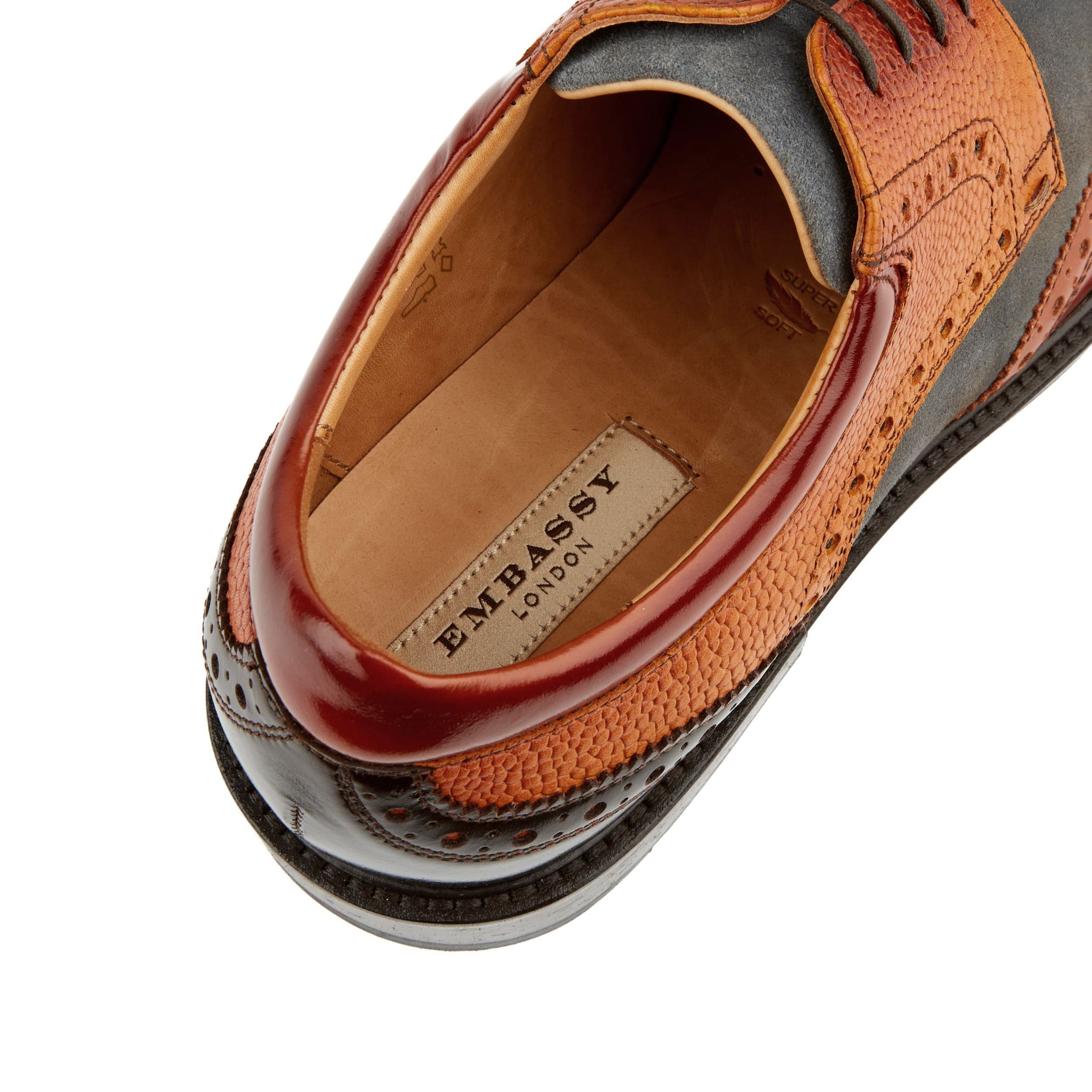 Toledo - Foxy - Men's leather & suede Oxford shoe