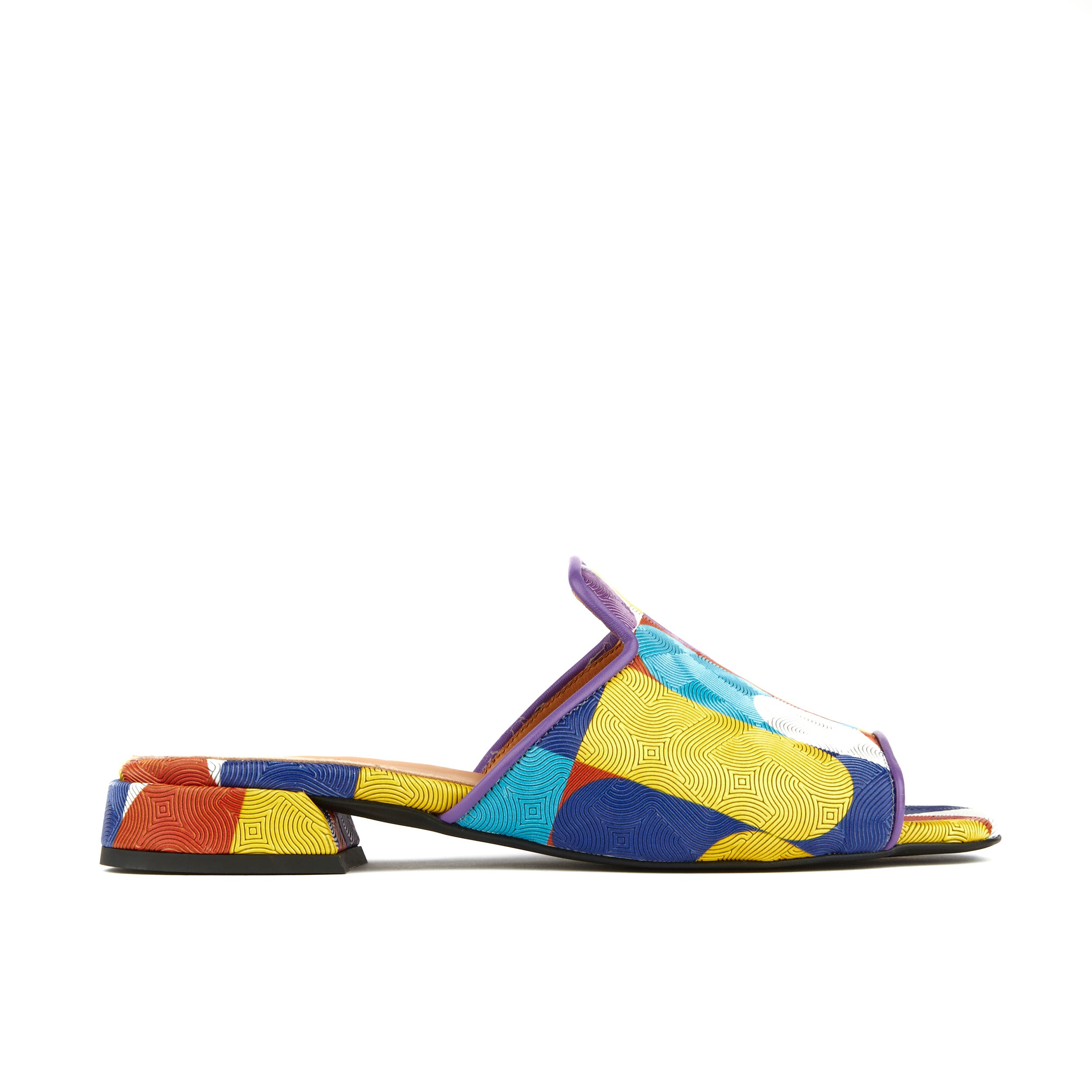 South Beach - Groovy - Women's fully leather lined sliders in vibrant colours