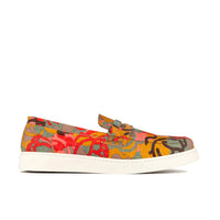 Walter - Multi Print - Men's white sole Summer Loafer in eye catching soft leather