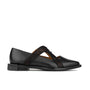 Harlowe - Black - Women's cutout leather lace up shoe