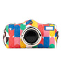 Flash - Groovy - Camera shaped leather bag with zip closure and LED inside