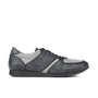 San Francisco - Grey & Grey - Men's lace-up leather & suede trainer