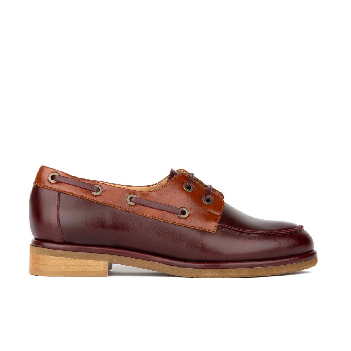 Embassy London Women’s Boatie Classic Raised Sole Boat Shoe in Brown ...