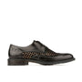 Savage - Black Multi - Men's black and houndstooth leather dressy derby shoe