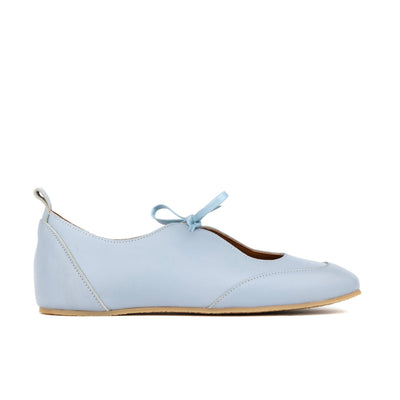 Kyoto - Light Blue - Women's Leather Lace Up Ballet Pump