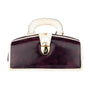 Gazelle - Burgundy & Cream - Women’s patent leather top handle & crossbody bag