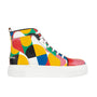 Camila High - Groovy - Women's white sole high top Italian leather trainer