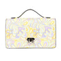 Envy - Pastel Multi - Women's leather flap clutch bag with strap