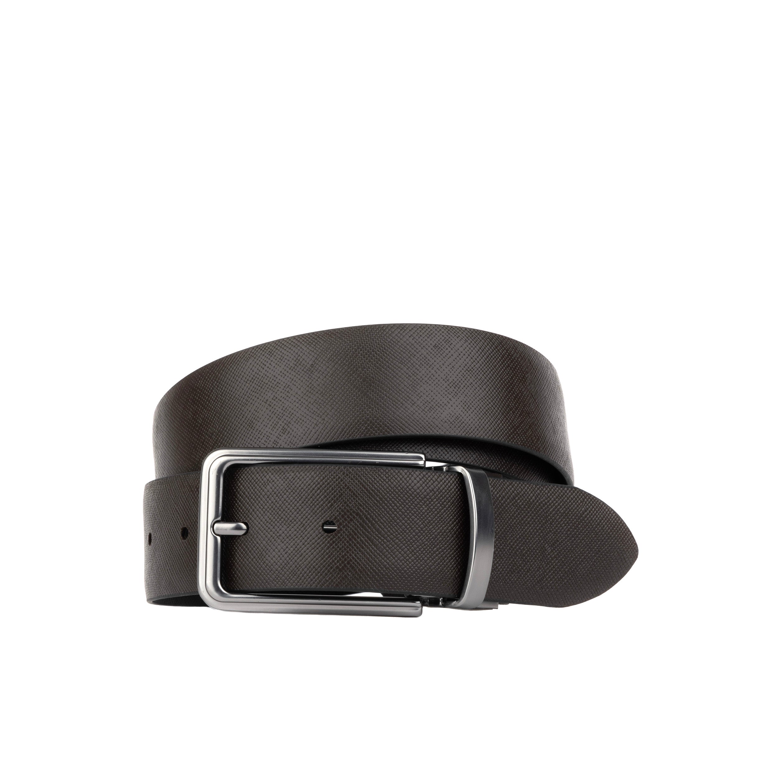 Reverse - Black & Brown - Men's full-grain leather belt reversible 2 colour options