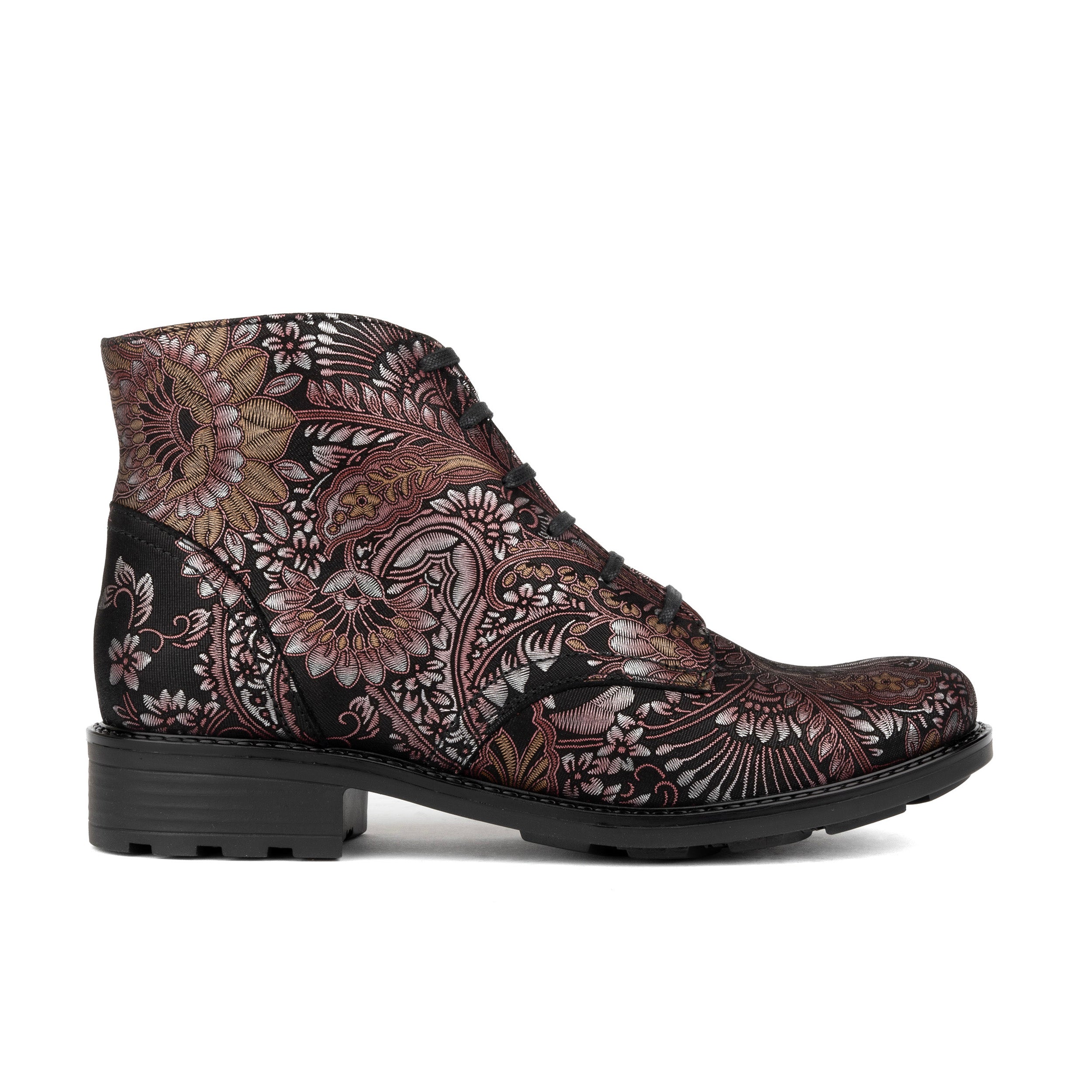 Laviva Mid - Black & Gold & Burgundy