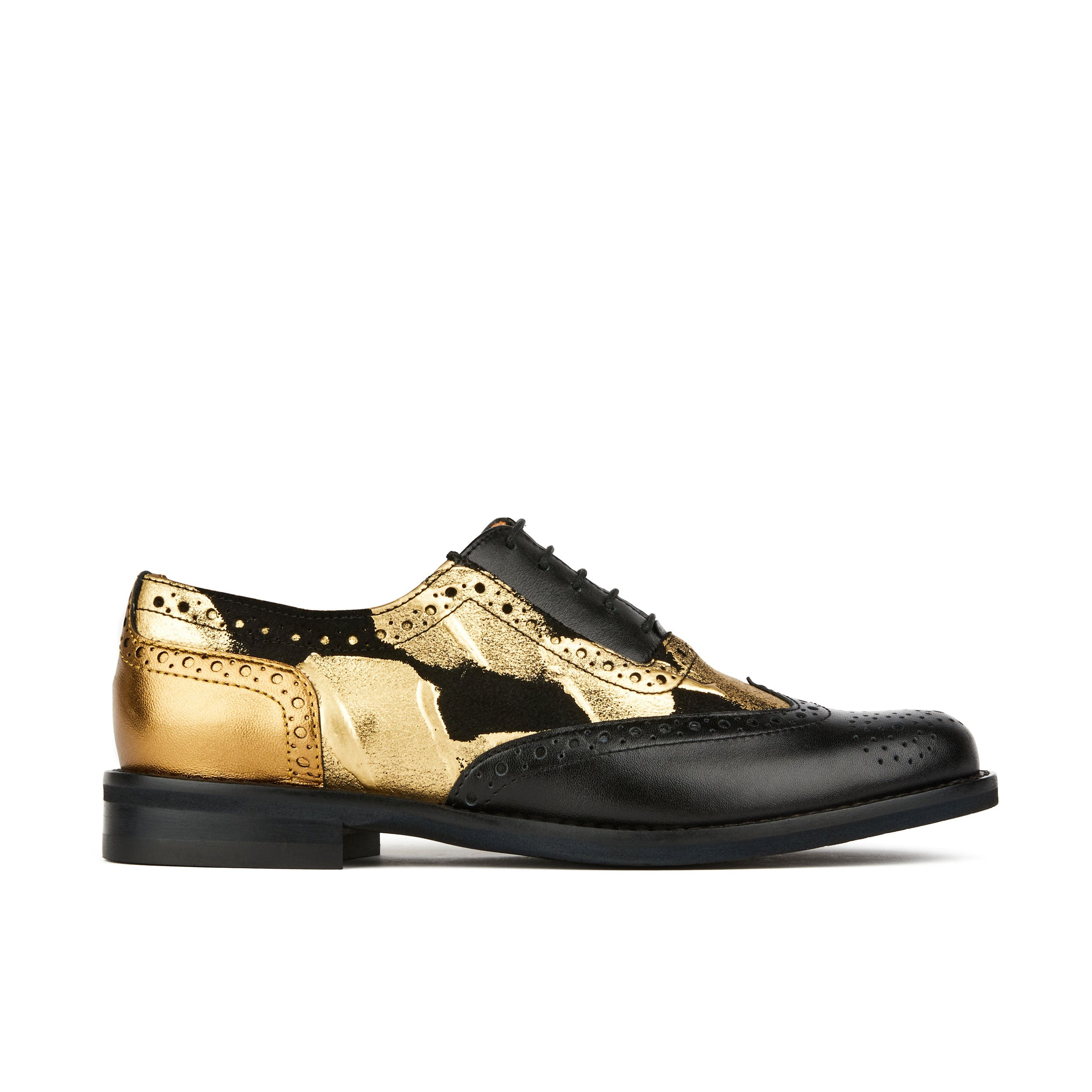 Black and gold women shoes online