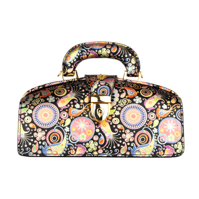 Gazelle - Navy & Pink - Women’s leather top handle & crossbody bag