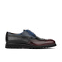 Riser - Yellow Navy Brown - Men's leather lace up with llightweight sole and broguing