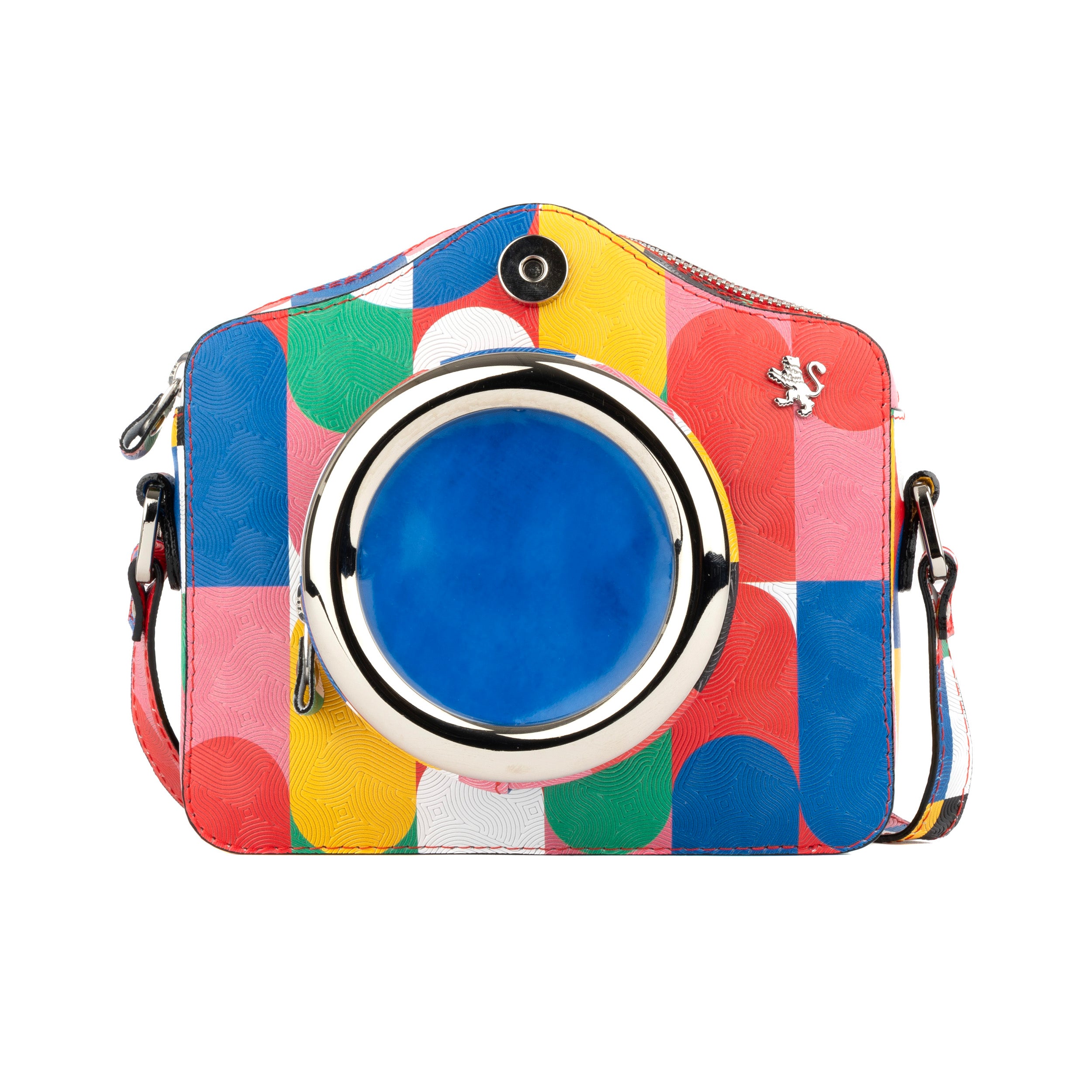 Snapshot - Groovy - Camera shaped cross-body bag in vibrant colours leather