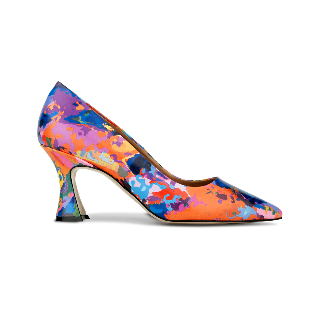 Sophia - Summer Colours - Women’s Leather Point-Toe Pump with 3-Inch Heel