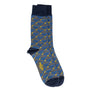 Toeblerone - Blue - Women's cotton crew socks UK 3 to 7 in blue