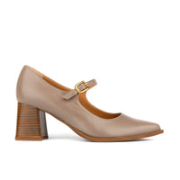 Hyde - Nude - Women's Leather Mary Jane Pump