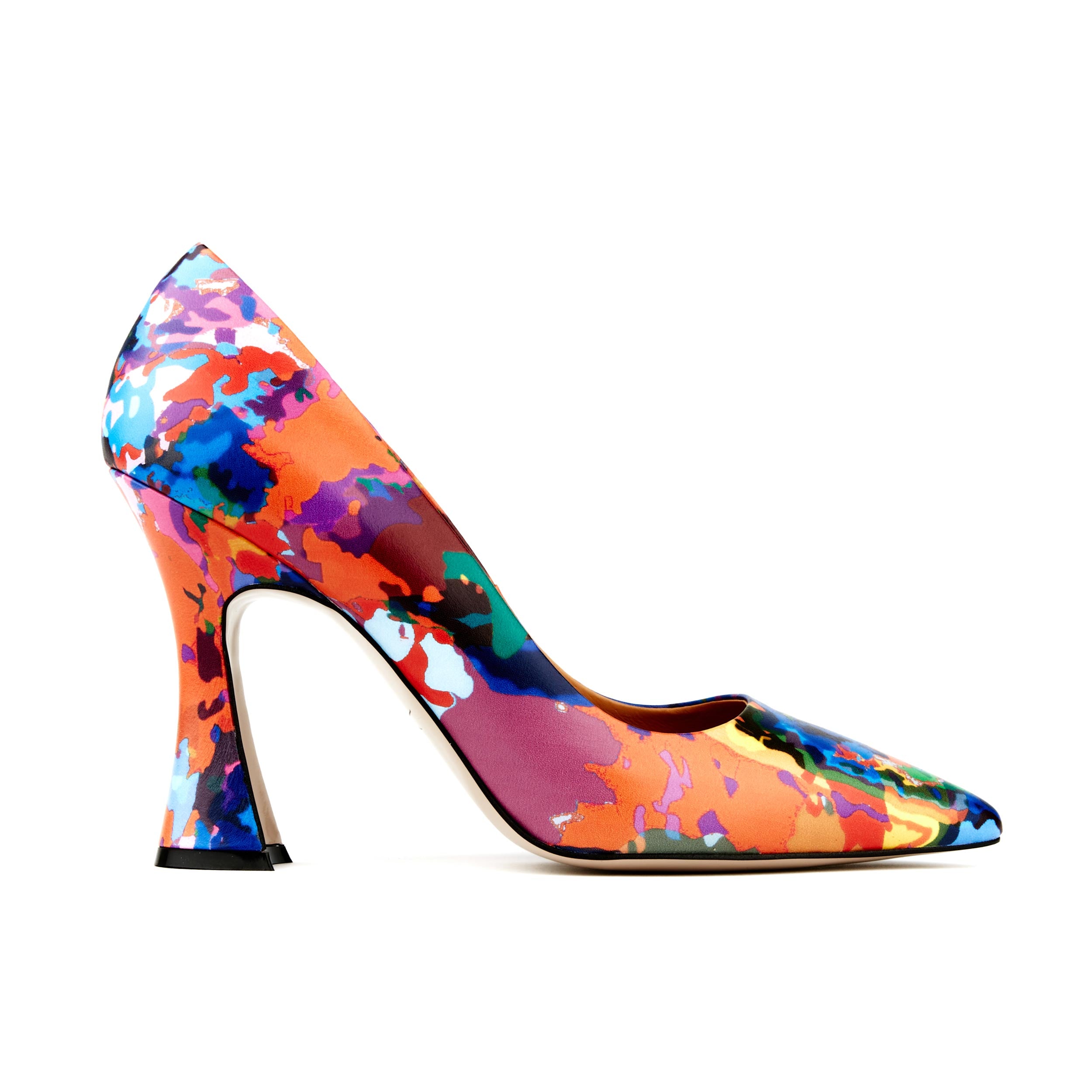 Emily - Summer Colours - Women's pointy 4 inch multicolour leather pump