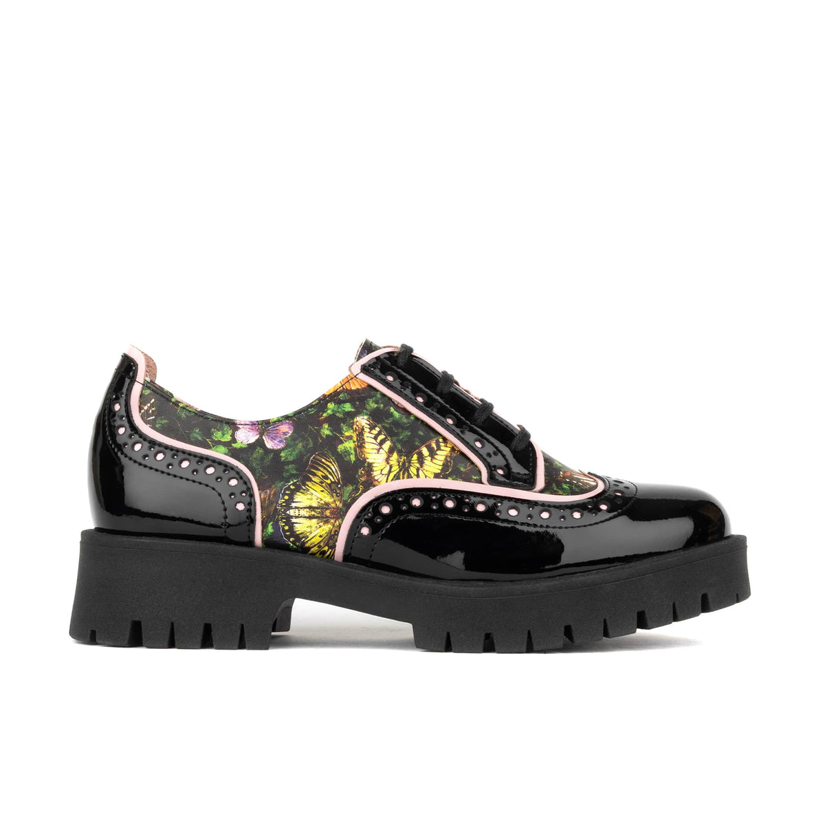 Artisan - Butterfly - Women's Leather Lace-up Shoe with Brogue Detailing