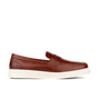 Walter - Brown - Men's white sole Summer Loafer in brown soft leather