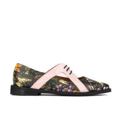 Harlowe - Butterfly - Women's cutout leather lace up shoe